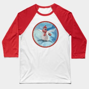 Happy Penguin Baseball T-Shirt